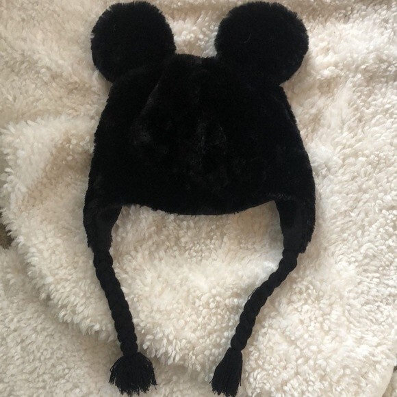 Disneyland 19 Twenty Eight For Disney Mickey Mouse Ear Flaps Plush Beanies Hat - Picture 3 of 3